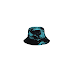 KIDS ROUND BLACK AND LIGHT BLUE HAT