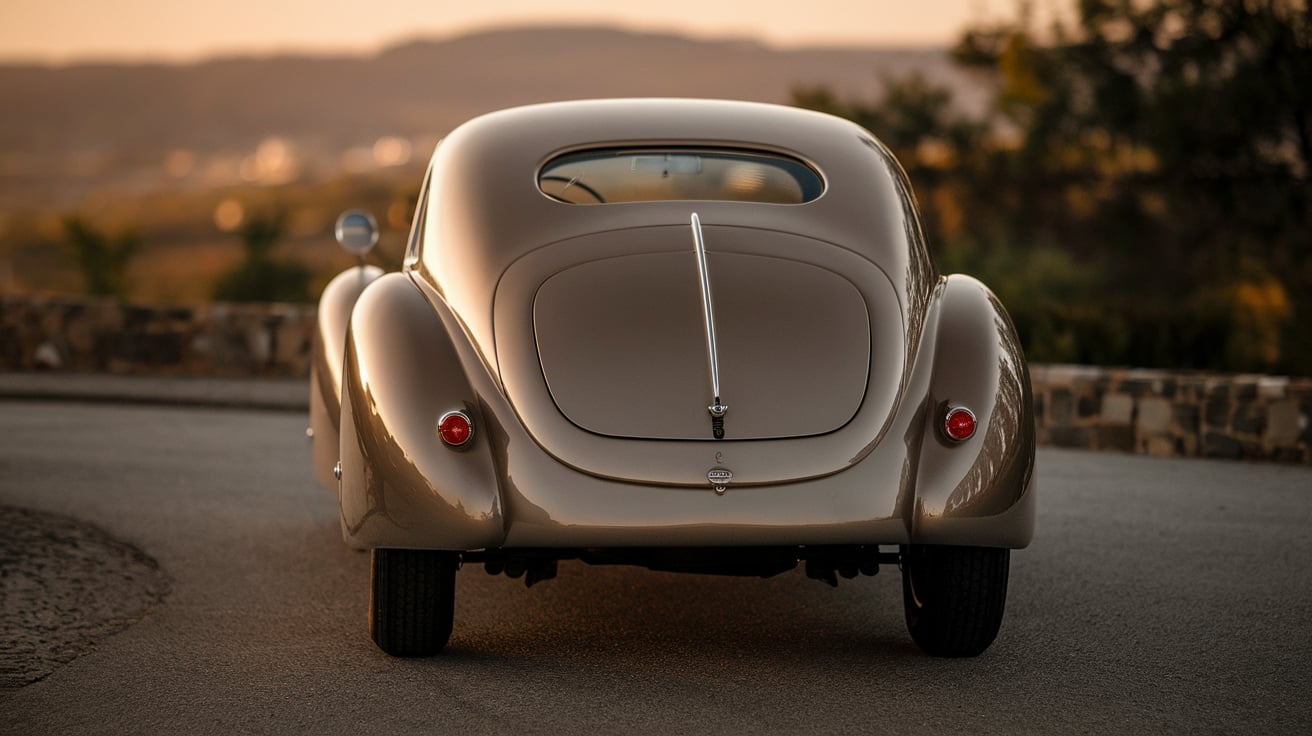 1939 Bugatti Type 57C Gangloff Atlante Coupe rear view