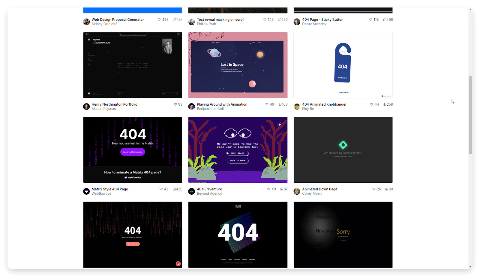404 Error Templates