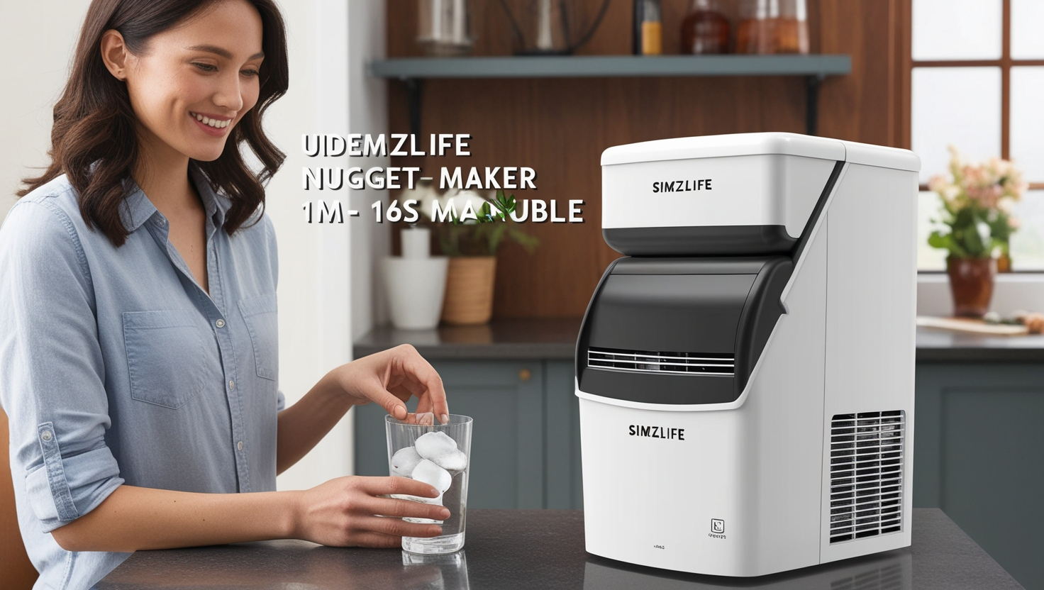 Simzlife Nugget Ice Maker 1M 16S Manual Trouble