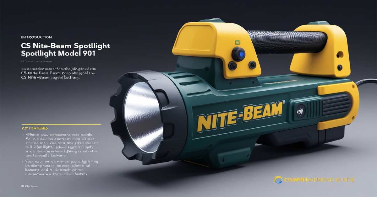 CS Nite-Beam Spotlightlight Model 901 Manual