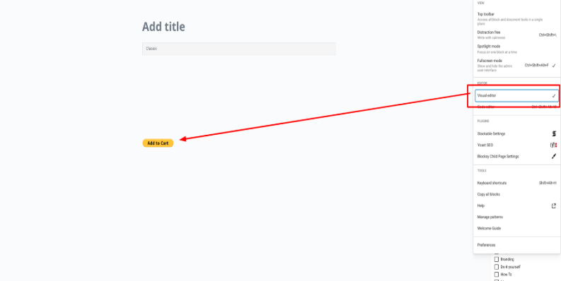 Une capture d'écran d'un bouton Ajouter au panier dans PayPal.