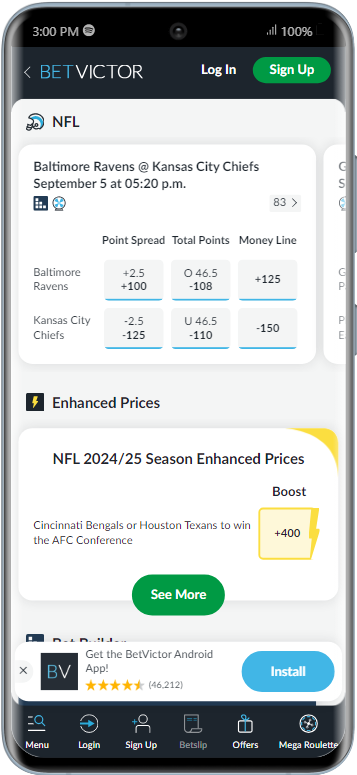 BetVictor Mobile Betting