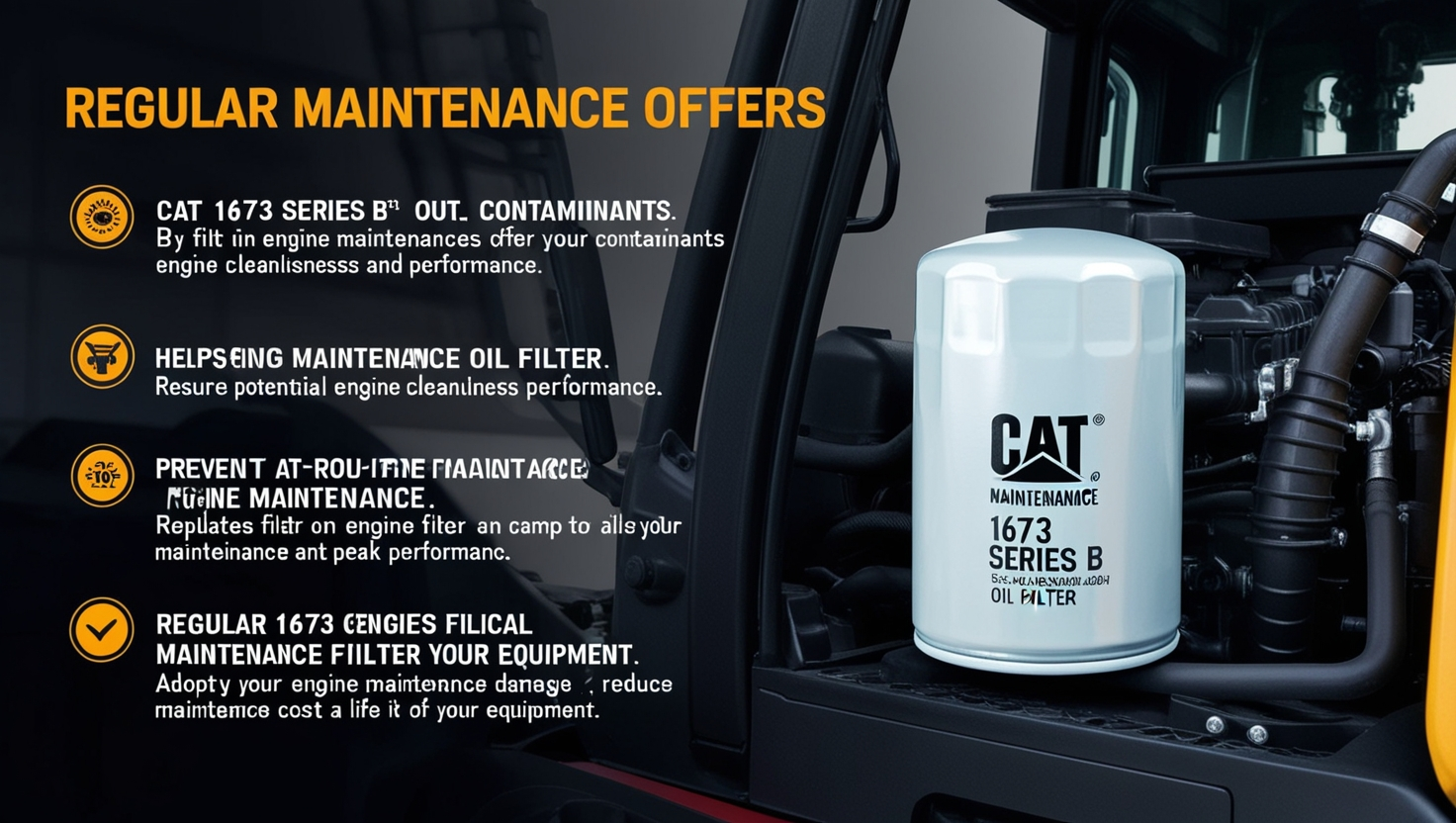 Cat 1673 Series B Oil Filter