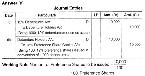 NCERT Solutions for Class 12 Accountancy Part II Chapter 2 Issue and Redemption of Debentures Do it Yourself VI Q4