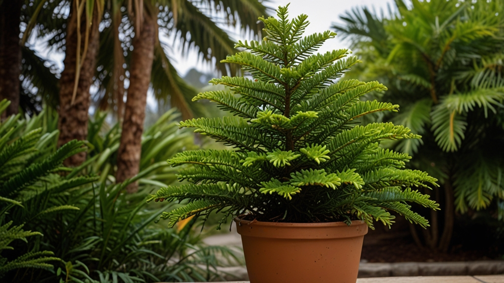 norfolk island pine monocot or dicot