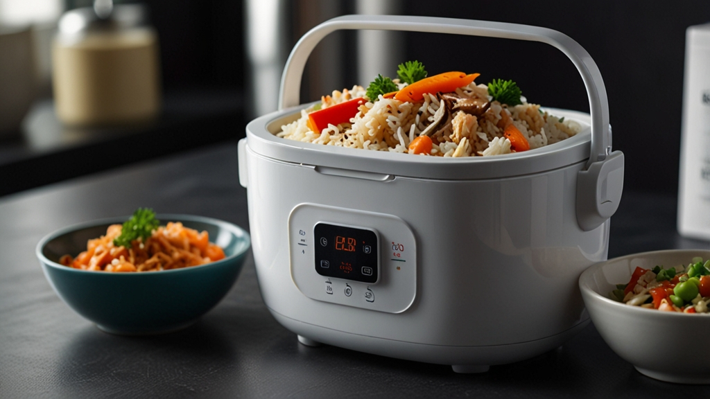 electric lunch box 100w how long to reheat cooked rice