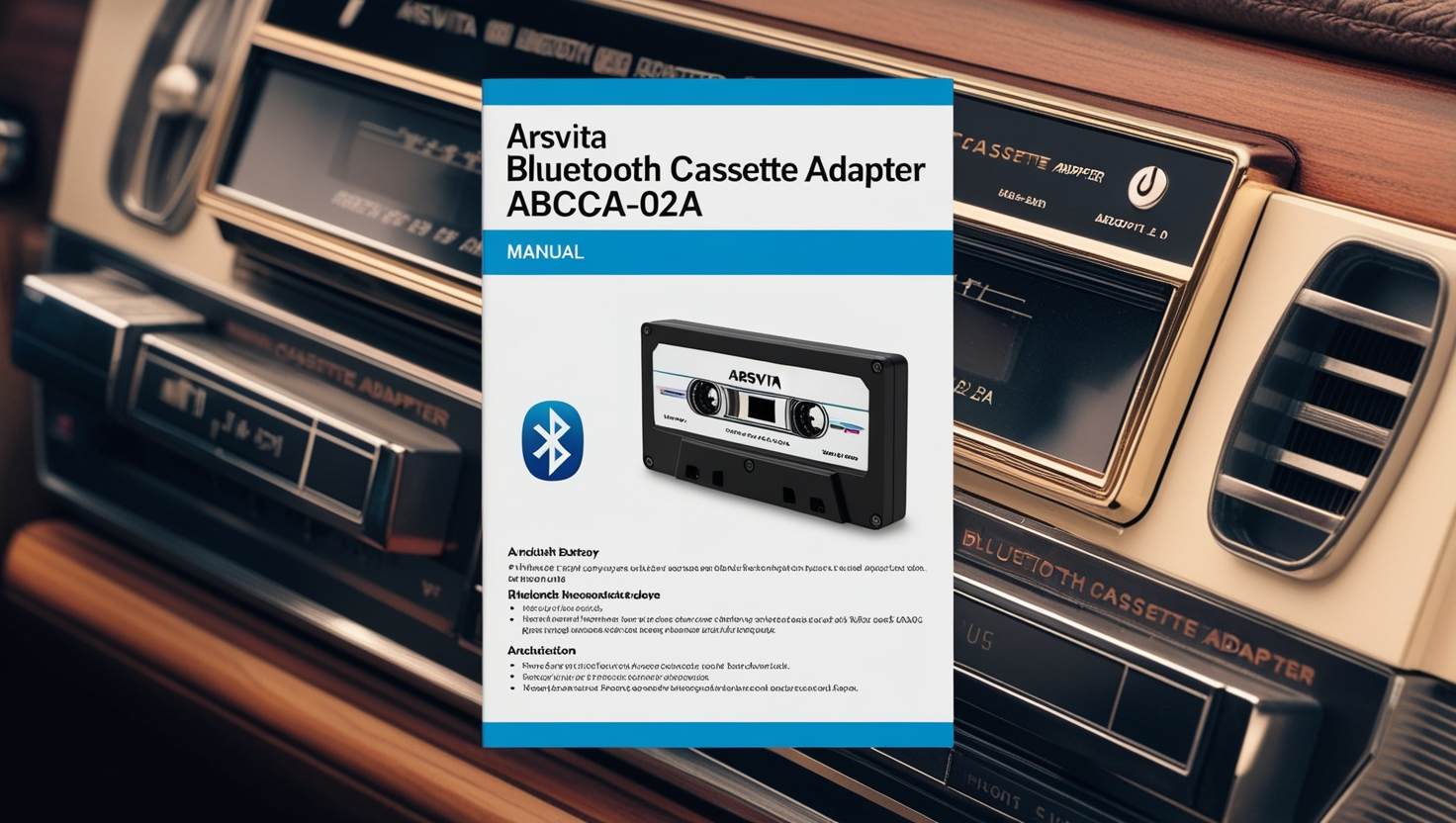 Arsvita Bluetooth Cassette Adapter ABCCA-02A Manual