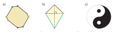 BÀI 2: HÌNH CÓ TÂM ĐỐI XỨNG1. Hình có tâm đối xứng. Tâm đối xứngBài 1:a) Lấy một điểm A bất kì trên đường tròn tâm O. Hãy tìm điểm B trên đường tròn sao cho O là trung điểm của đoạn thẳng AB (Hình 1a).b) Cho hình bình hành ABCD, hai đường chéo AC và BD cắt nhau tại I. Đường thẳng qua I cắt AB tại M và cắt CD tại M. Đo rồi so sánh độ dài IM và IM (Hình 1b). Giải nhanh:a) b) Độ dài IM = IM Bài 2: Tìm tâm đối xứng của mỗi hình (nếu có).Giải nhanh: Hình d không có tâm đối xứngBài 3: Em hãy cho biết trong những hình đã học như hình vuông, hình tam giác đều, hình lục giác đều, hình chữ nhật, hình bình hành, hình thoi, hình thang cân, hình nào có tâm đối xứng.Giải nhanh:Hình vuông, hình lục giác đều, hình chữ nhật, hình bình hành, hình thoi2. Nhận biết những hình phẳng trong tự nhiên có tâm đối xứngBài 1: Hai bông hoa và chiếc lá dưới đây, hình nào có tâm đối xứng? Nếu có, hãy chỉ ra tâm đối xứng của nó.Giải nhanh:Hình a có tâm đối xứng3. Bài tập