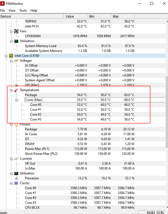 come vedere temperatura cpu
