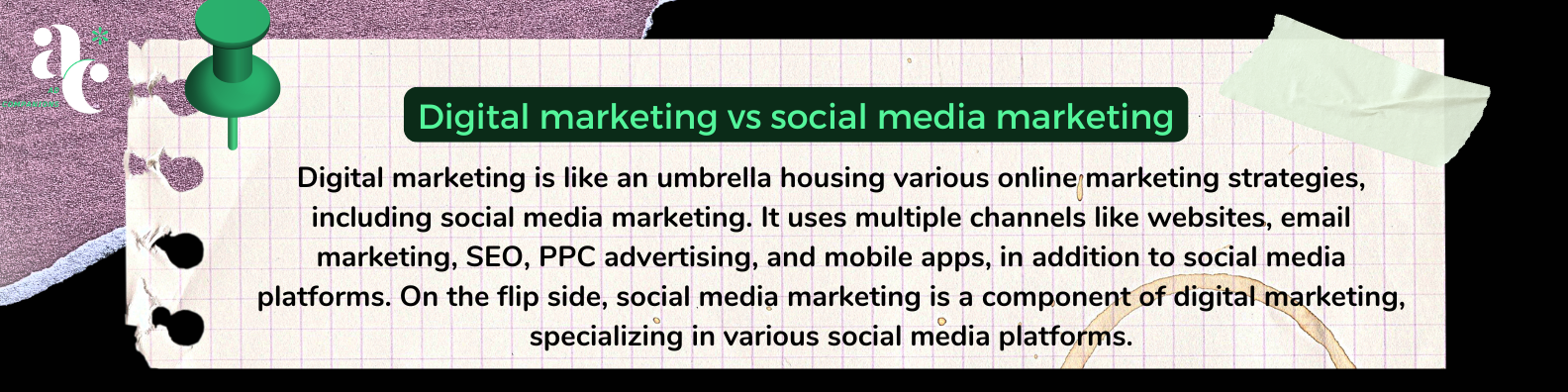 digital marketing vs social media marketing