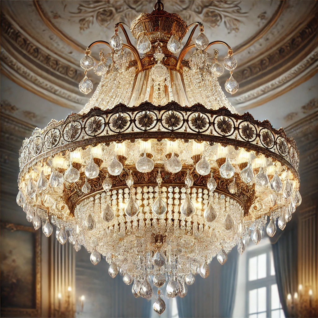 Majestic grandeur in Empire style lighting.