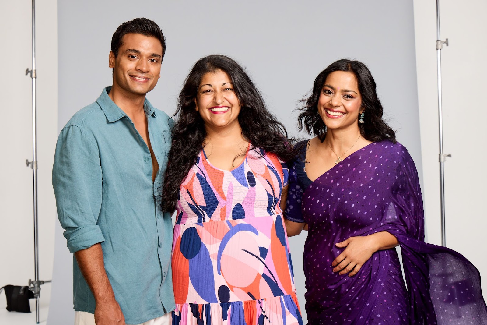 Akshay Ajit Singh and Shahana Goswami with 'Four Years Later' creator Mithila Gupta