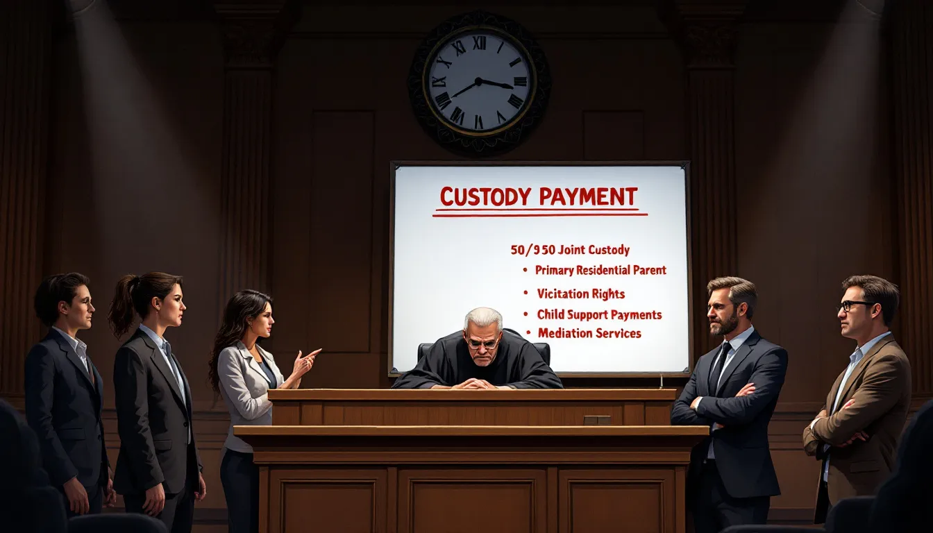 An illustration showing various custody payment options.