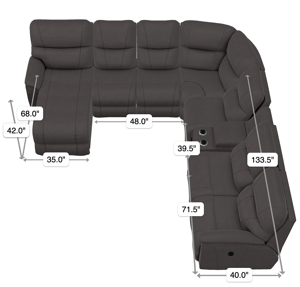 trouper sectional size & dimensions