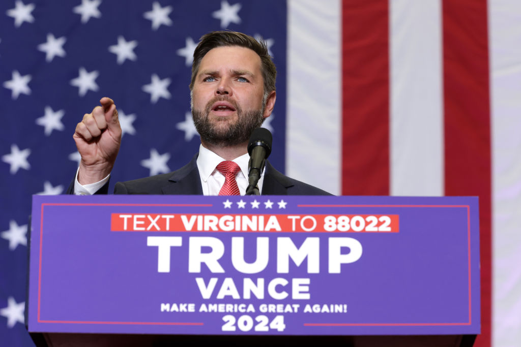 Vice Presidential Candidate JD Vance Holds Campaign Rally In Western Virginia.
