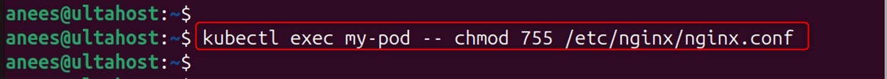 change file permissions