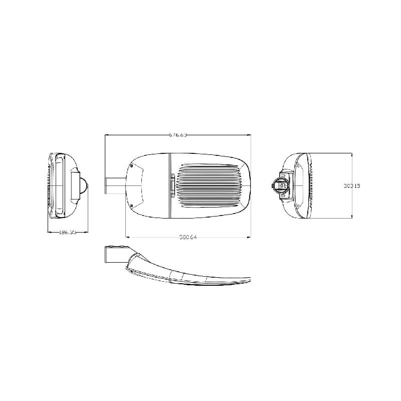 Die Cast LED Lamp Housing - led street light housing