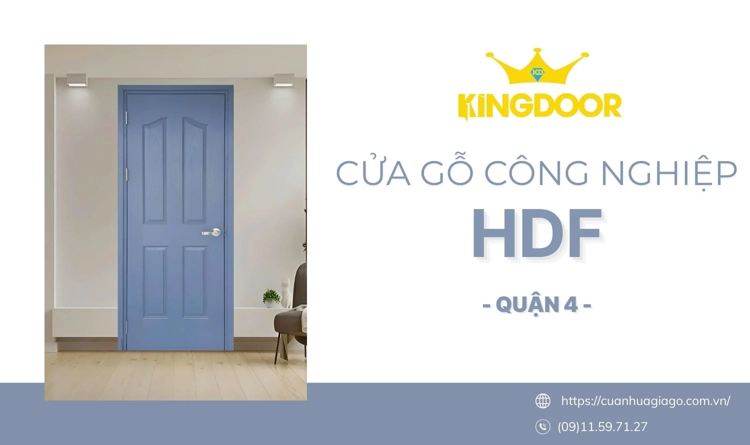 Cửa Gỗ HDF Quận 4 Giá Rẻ – Độ Bền Cao, Phù Hợp Mọi Không Gian