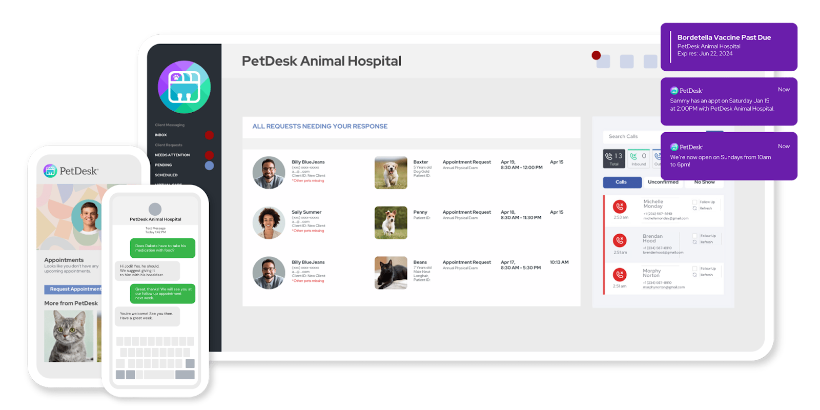 PetDesk dashboard
