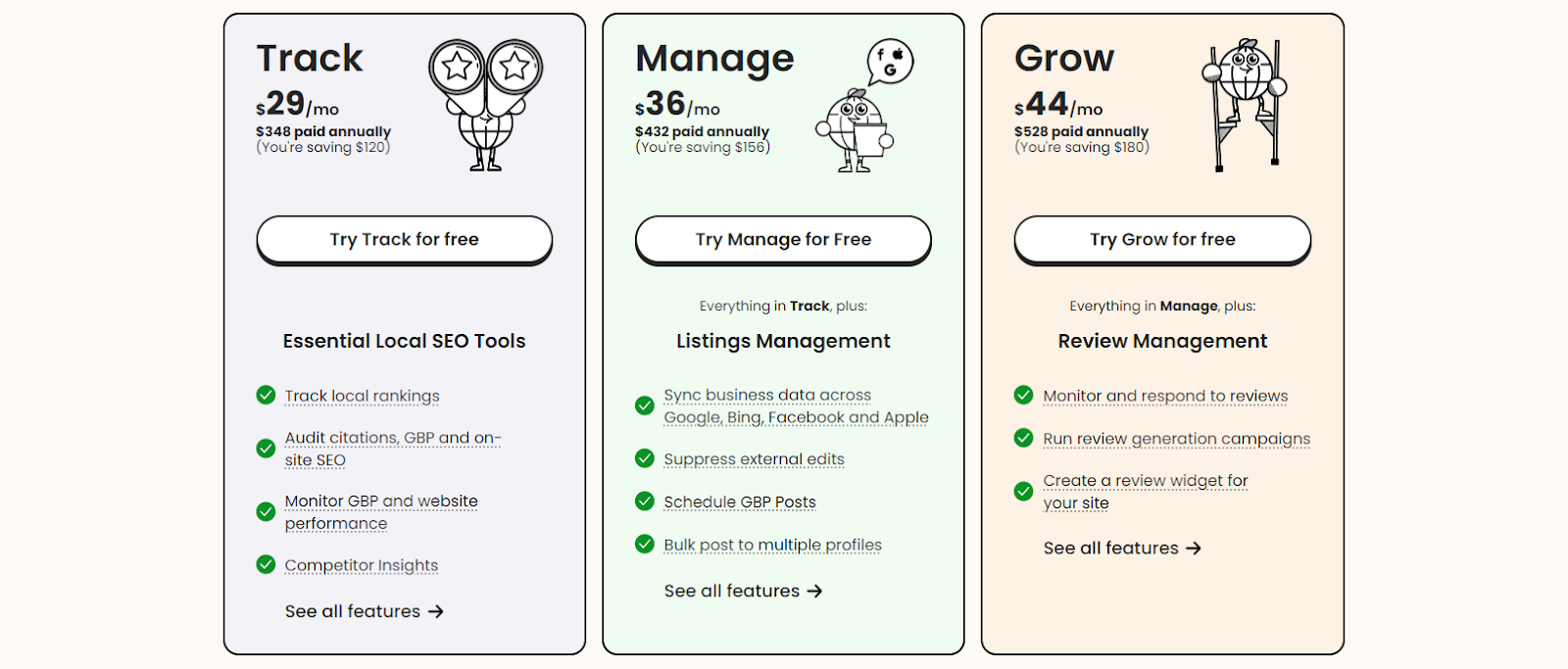 BrightLocal Pricing