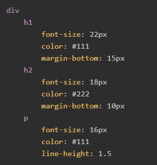 Sass: описание и применение