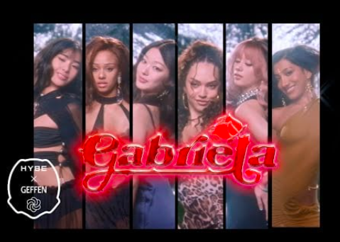 This contains an image of KATSEYE Gabriela MV