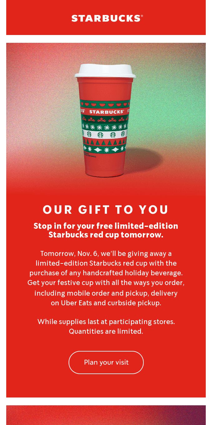 Starbucks newsletter