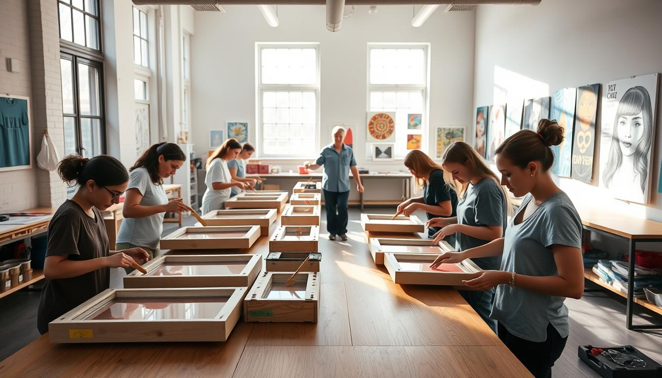 educational screen printing workshop
