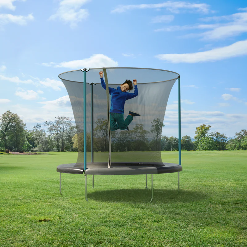 Child on a trampoline
