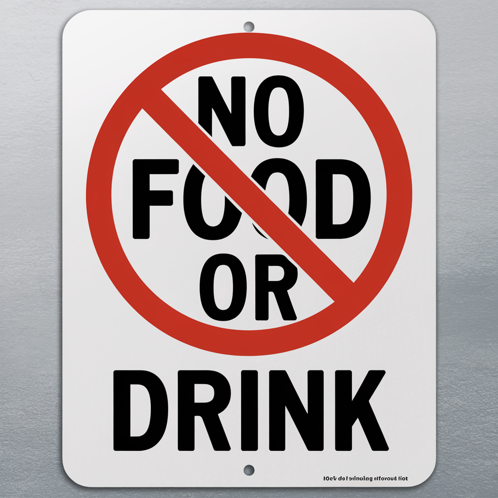 No Food or Drink Sign