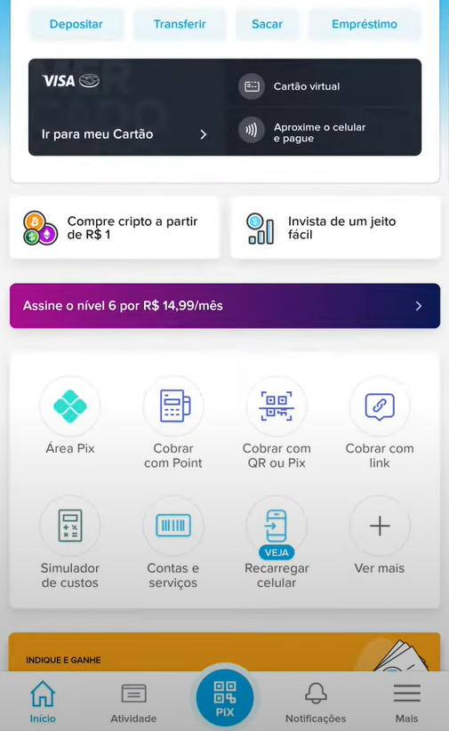 acessar pelo APP do Mercado Pago