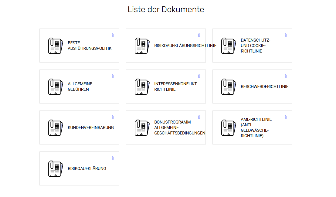 Besuchen Sie die Modmount Legal-Seite und lesen Sie über ihre Regulierung.