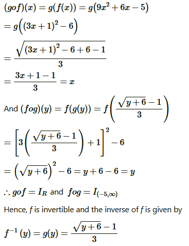 NCERT Solutions for Class 12 Maths Relations and Functions 