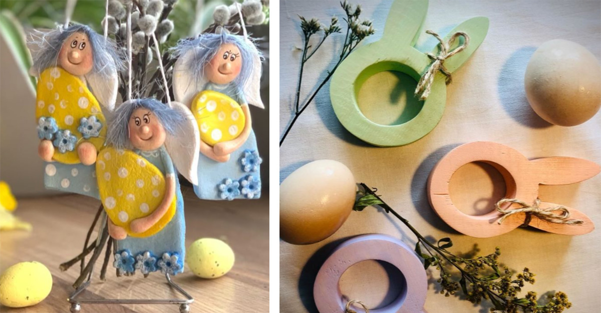Фігурки зайчиків та курочок