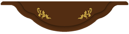 A brown surface with gold designs  AI-generated content may be incorrect.