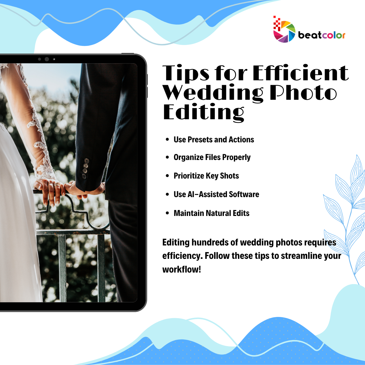 wedding photo editing