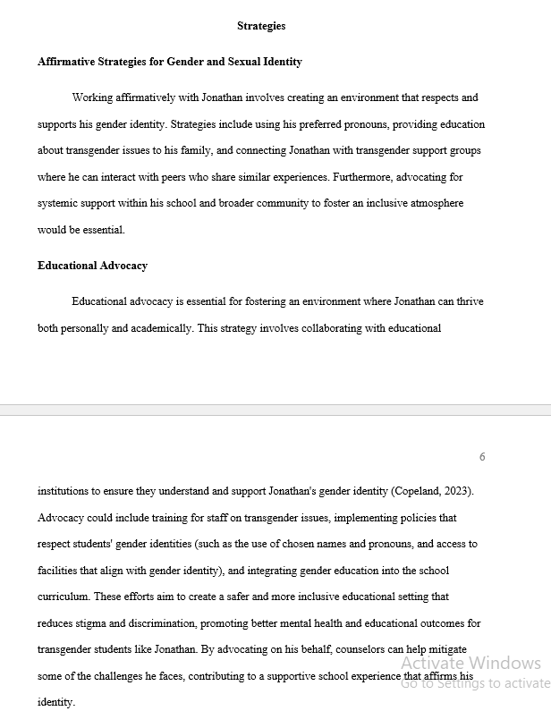 COUN-5225 Week 5 Assignment: Identifying Relevant Theories and Models 