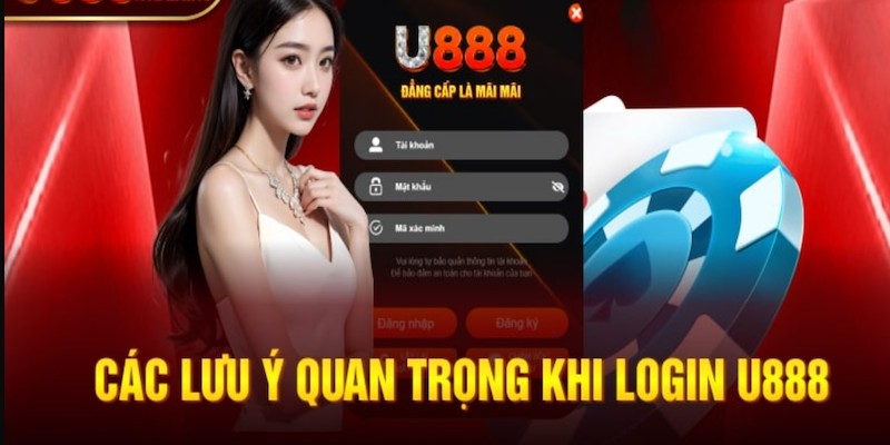 Một số lưu ý quan trọng đăng nhập U888