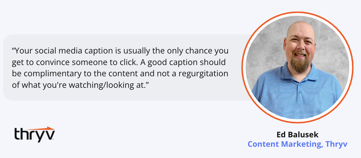 what makes a good social media caption
