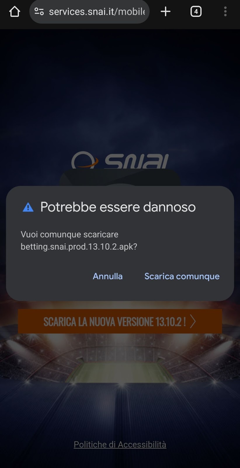 Pro e contro app Snai sport