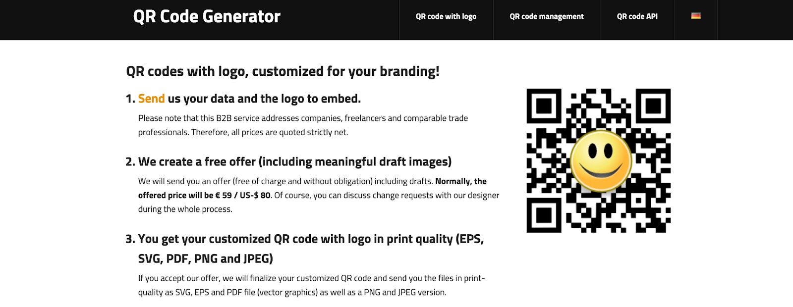 GoQR custom QR Code