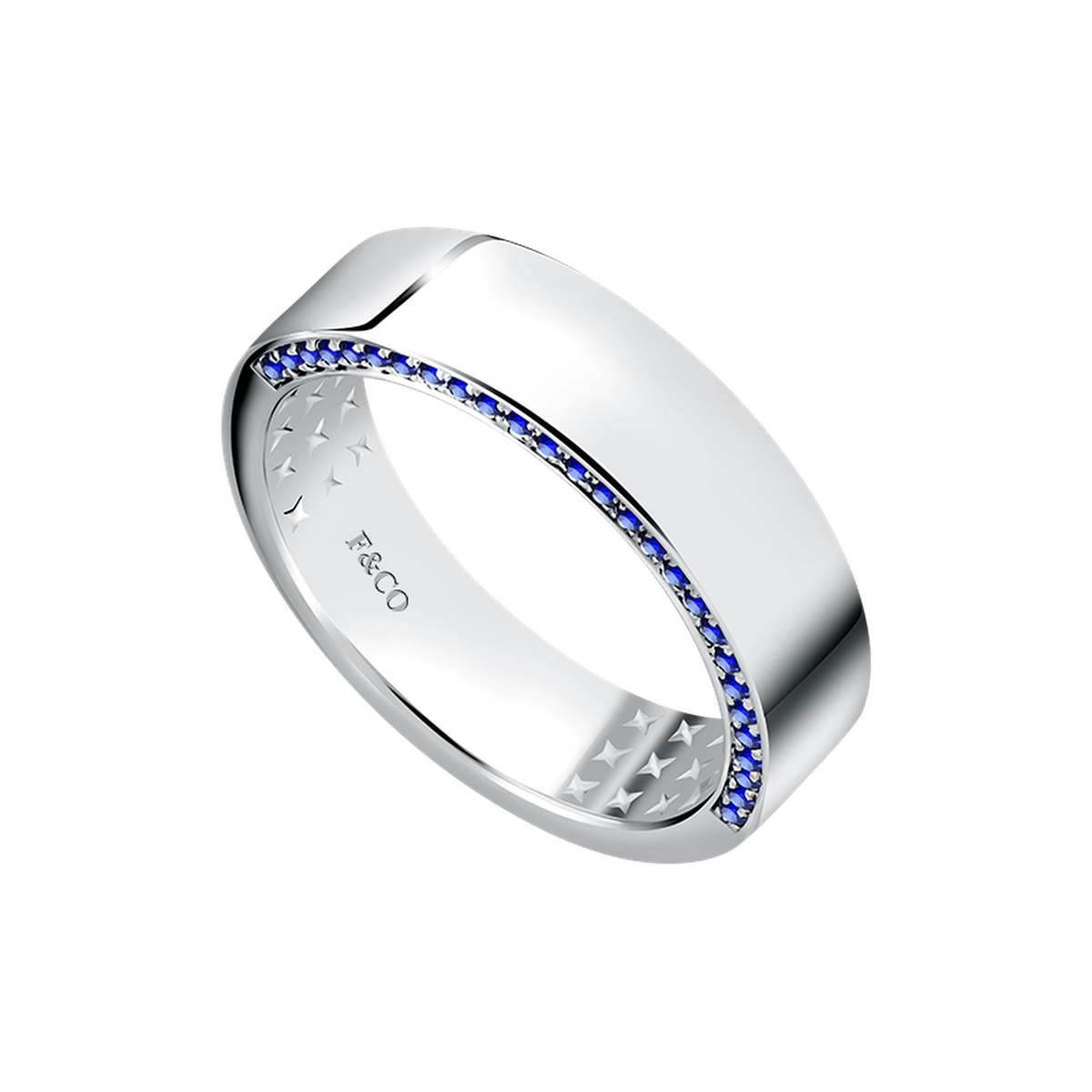 Love Poetry Marea Gold Couple Ring, White Gold