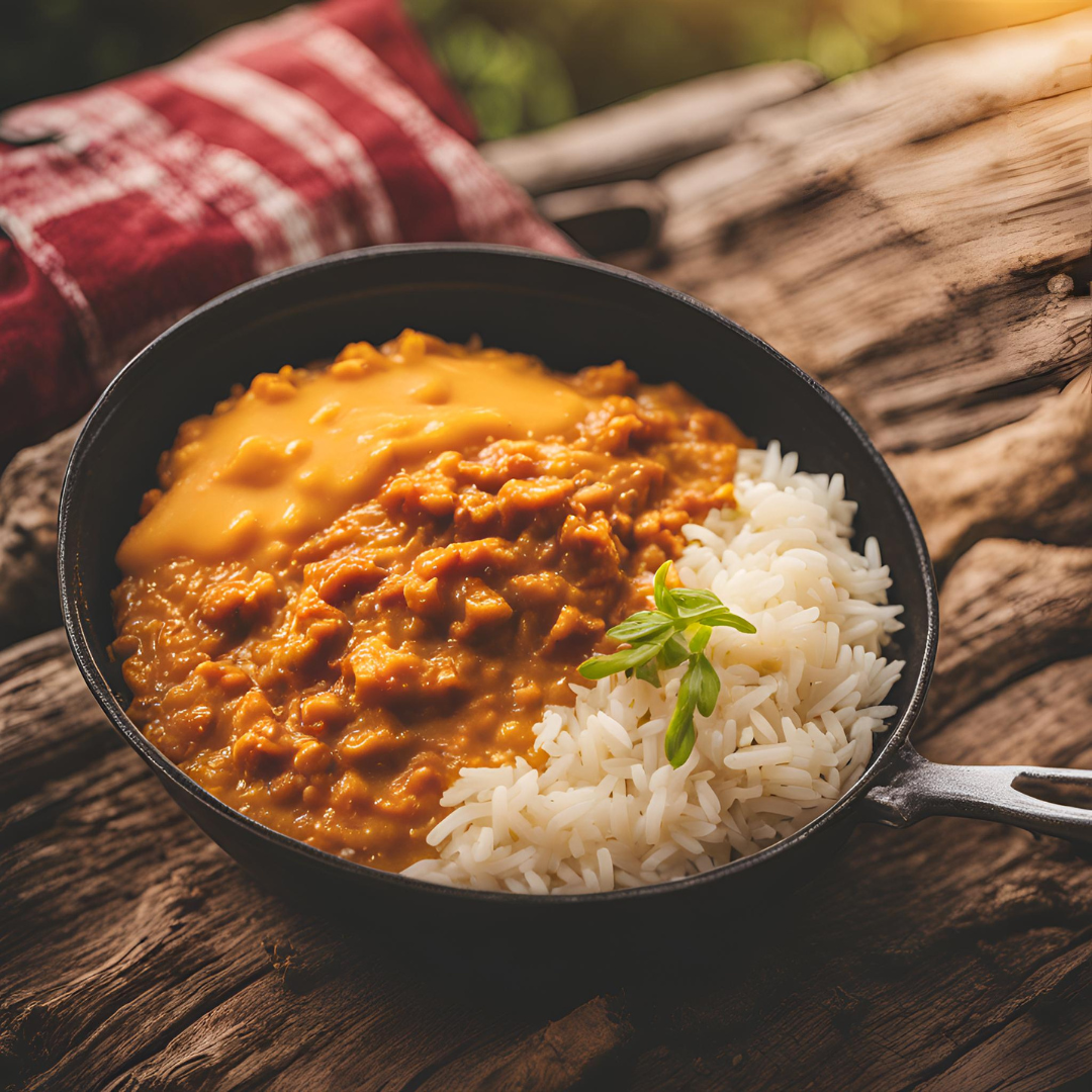 Pre-cooked Rice with Canned Curry Sauce 