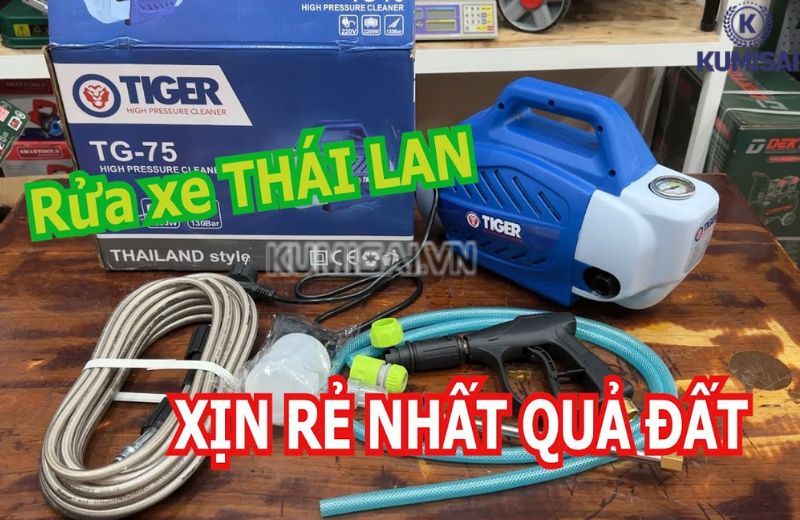 Máy rửa xe Thái Lan khá được ưa chuộng tại nước ta