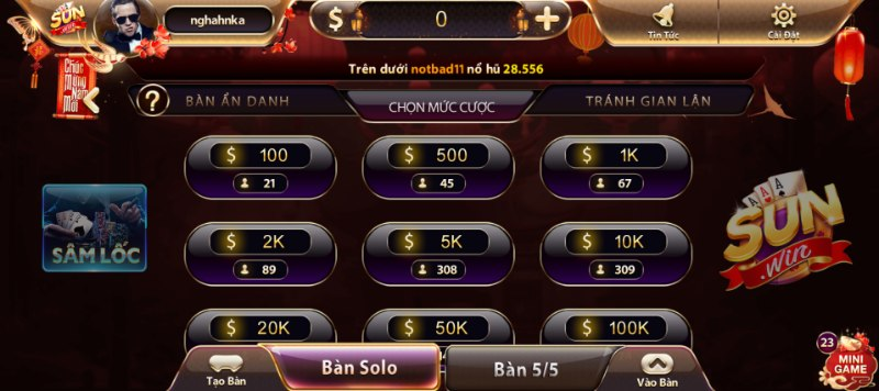 Kho game bài tại Sunwin – Đa dạng, phong phú và liên tục cập nhật