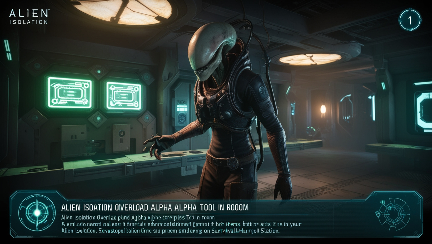 alien isolation overload alpha core tool in room
