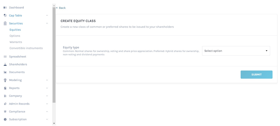 create new class 