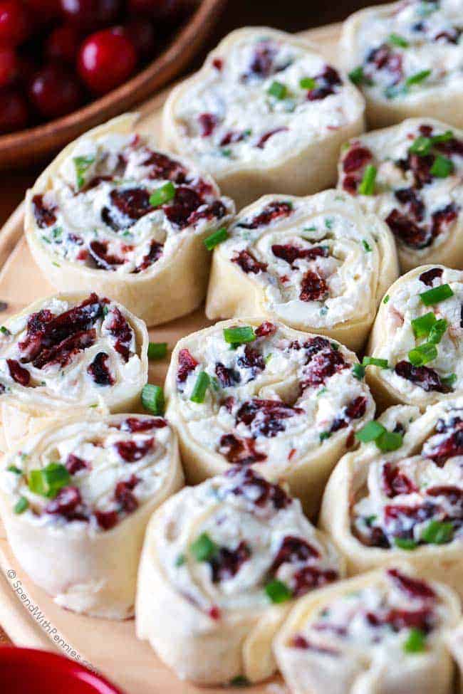 Cranberry Feta Pinwheels