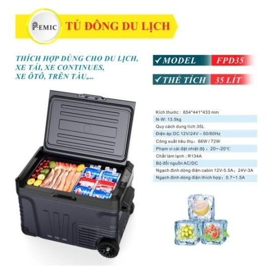 Tủ đông lạnh du lịch 1